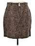 Chaps Animal Print Brown Casual Skirt Size 8 - photo 1