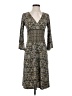 Studio M 100% Polyester Paisley Gray Casual Dress Size S - photo 1