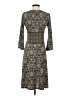 Studio M 100% Polyester Paisley Gray Casual Dress Size S - photo 2