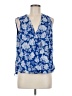 INC International Concepts Blue Sleeveless Blouse Size M - photo 1