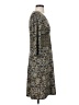 Studio M 100% Polyester Paisley Gray Casual Dress Size S - photo 4