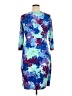 Coldwater Creek Print Blue Cocktail Dress Size 14 - photo 2