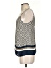 H&M 100% Polyester Blue Sleeveless Blouse Size 0 - photo 5