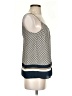 H&M 100% Polyester Blue Sleeveless Blouse Size 0 - photo 4
