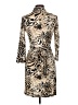 Kay Celine Animal Print Tan Cocktail Dress Size L (estimated) - photo 2