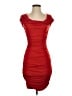 Express Solid Red Cocktail Dress Size S - photo 1