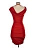 Express Solid Red Cocktail Dress Size S - photo 2