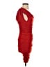 Express Solid Red Cocktail Dress Size S - photo 4