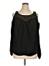Xhilaration 100% Polyester Black Long Sleeve Blouse Size XL - photo 1