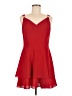 Rampage 100% Polyester Solid Red Cocktail Dress Size 7 - photo 1