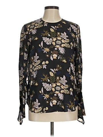 A.L.C. Long Sleeve Silk Top (view 1)