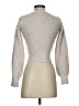 Happily Grey Metallic Silver Pullover Sweater Size XS - photo 2