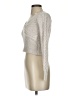 Happily Grey Metallic Silver Pullover Sweater Size XS - photo 5