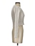 Happily Grey Metallic Silver Pullover Sweater Size XS - photo 4