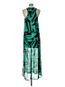 Everly 100% Polyester Graphic Green Cocktail Dress Size L - photo 2