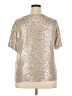 Dex Metallic Silver Short Sleeve Top Size 2X - photo 2