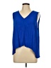 Madewell 100% Viscose Blue Sleeveless Blouse Size L - photo 1