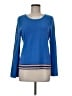 Alfani Blue Long Sleeve Top Size M - photo 1