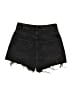 Zara Graphic Black Denim Shorts Size 0 - photo 2