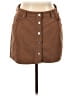 No Boundaries 100% Polyester Solid Brown Tan Casual Skirt Size 17 - photo 1