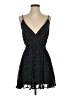 Francesca's 100% Polyester Polka Dots Black Blue Casual Dress Size S - photo 1