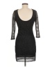 Topshop Metallic Black Cocktail Dress Size 6 - photo 2