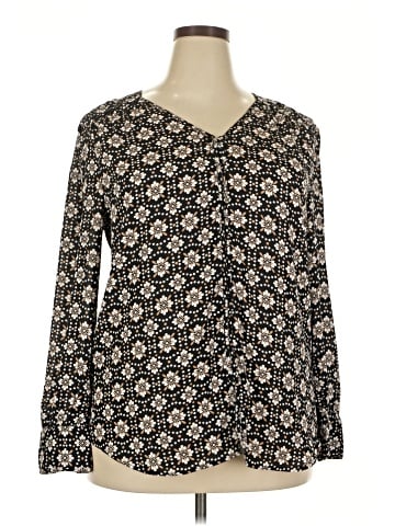 Ann Taylor Long Sleeve Blouse (view 1)
