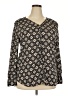 Ann Taylor 100% Polyester Black Long Sleeve Blouse Size XXL - photo 1