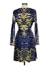 BCBGMAXAZRIA 100% Polyester Print Blue Cocktail Dress Size L - photo 2