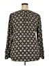 Ann Taylor 100% Polyester Black Long Sleeve Blouse Size XXL - photo 2