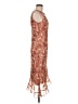 Breakin' Loose 100% Polyester Paisley Red Cocktail Dress Size 9 - 10 - photo 4