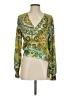 Tiny 100% Rayon Green Long Sleeve Blouse Size S - photo 1