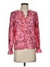 Ann Taylor LOFT 100% Polyester Pink Long Sleeve Blouse Size XXS - photo 1