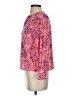 Ann Taylor LOFT 100% Polyester Pink Long Sleeve Blouse Size XXS - photo 5