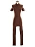 JLUXLABEL Solid Brown Jumpsuit Size S - photo 1