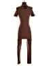 JLUXLABEL Solid Brown Jumpsuit Size S - photo 2