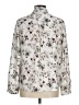 Carolina Belle 100% Polyester Floral Ivory Long Sleeve Blouse Size M - photo 2