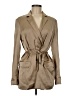 Theory 100% Cupro Tan Trenchcoat Size M - photo 1