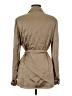 Theory 100% Cupro Tan Trenchcoat Size M - photo 2