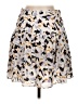 A.L.C. 100% Silk Print Ivory Silk Skirt Size 6 - photo 2