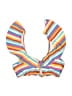 Raisins Stripes Yellow Red Swimsuit Top Size M - photo 1