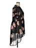 Torrid 100% Polyester Floral Black Casual Dress Size 1X Plus (1) - photo 4