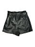 BCBGMAXAZRIA 100% Polyurethane Metallic Black Shorts Size M - photo 2