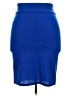 Unbranded Solid Blue Casual Skirt Size XXL - photo 2