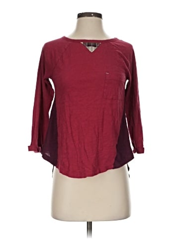 Little Yellow Button 3/4 Sleeve Top (view 1)