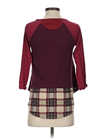 Little Yellow Button 3/4 Sleeve Top (view 2)