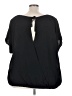 Torrid 100% Polyester Black Short Sleeve Blouse Size 4X Plus (4) - photo 2