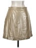 Sam Edelman 100% Polyester Metallic Gold Faux Leather Skirt Size 0 - photo 2