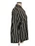 Edifice Japan 100% Polyester Stripes Black Long Sleeve Blouse Size EU 48 / US 18 - photo 4