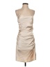 Line & Dot 100% Polyester Solid Tan Cocktail Dress Size S - photo 1
